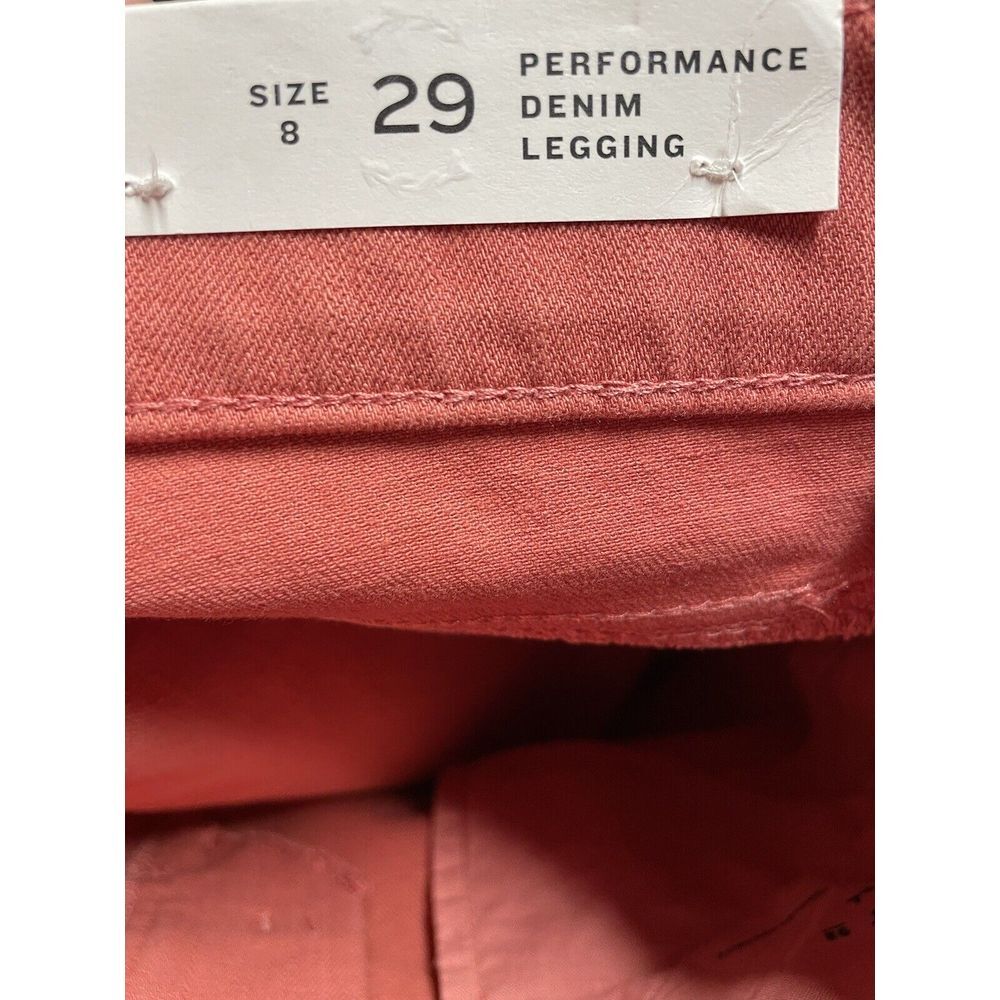 Ann Taylor Loft Women's Performance Denim Legging Pants Light Wash Red Size 8 - Picture 3 of 8
